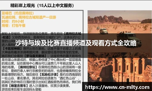 沙特与埃及比赛直播频道及观看方式全攻略